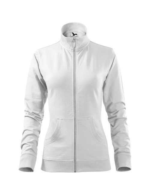 Bequemes Damen-Sweatshirt MALFINI Viva 409, weiße Baumwolle, Elasthan