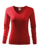 Adler MALFINI Women`s T-shirt Elegance 127 red with embroidery, logo