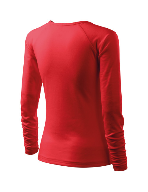 Adler MALFINI Damen T-Shirt Elegance 127 rot mit Stickerei, Logo