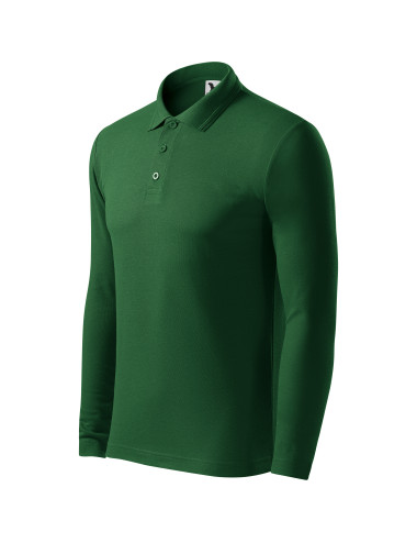 Adler MALFINI Herren Poloshirt Pique Polo LS 221 flaschengrün