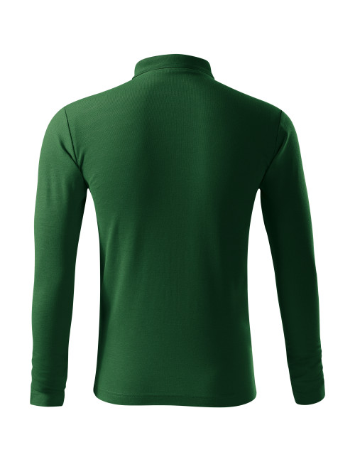 Adler MALFINI Herren Poloshirt Pique Polo LS 221 flaschengrün