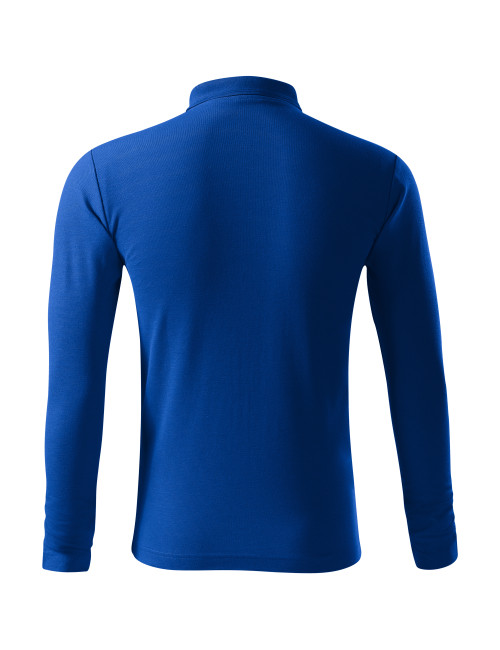 Adler MALFINI men`s polo shirt Pique Polo LS 221 cornflower blue embroidery logo