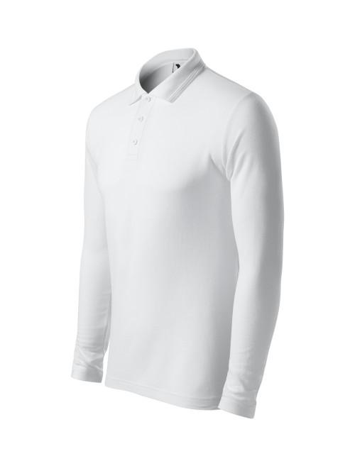 Herren Poloshirt Piqué Polo LS 221 Weiß Adler Malfini