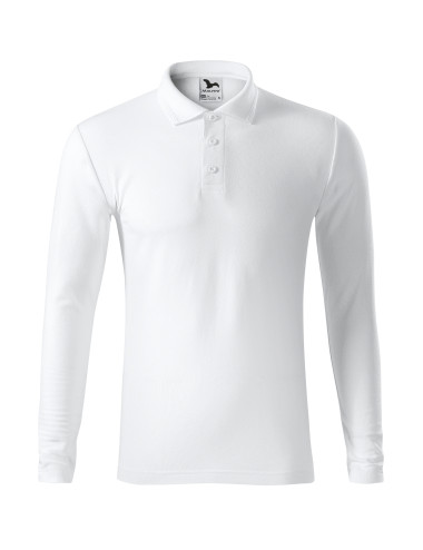 Men`s polo shirt pique polo ls 221 white Adler Malfini