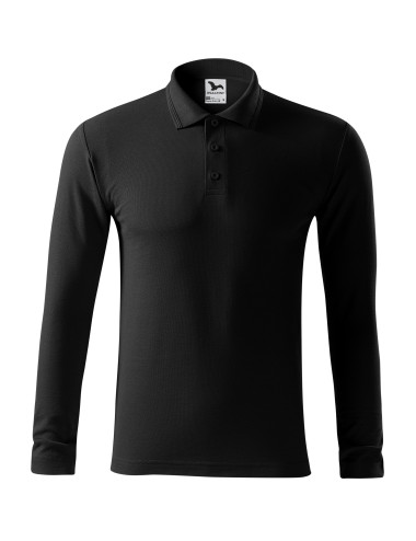 Men`s polo shirt pique polo ls 221 black Adler Malfini