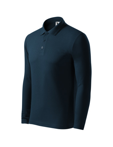 Herren Poloshirt Piqué Polo LS 221 Marineblau Adler Malfini