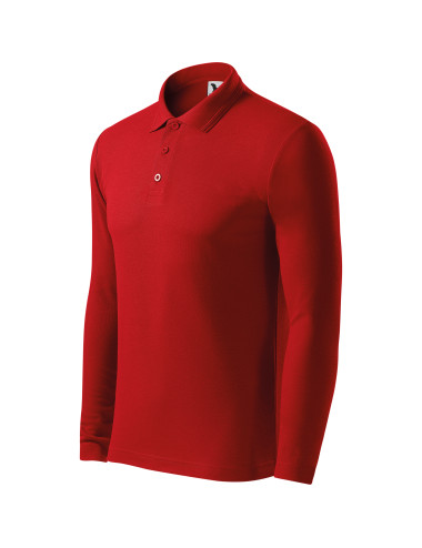 Herren Poloshirt Piqué Polo LS 221 Rot Adler Malfini