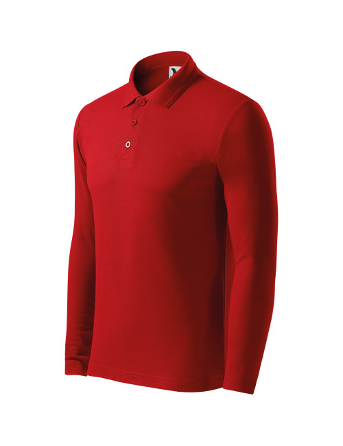 Herren Poloshirt Piqué Polo LS 221 Rot Adler Malfini