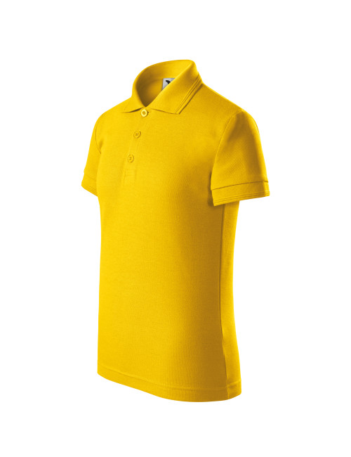Adler MALFINI Children`s polo shirt Pique Polo 222 yellow logo embroidery