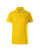 Adler MALFINI Children`s polo shirt Pique Polo 222 yellow logo embroidery