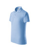Adler MALFINI Kinder Poloshirt Pique Polo 222, blaue Stickerei
