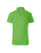 Adler MALFINI Kinder Poloshirt Pique Polo 222 grüne Apfelstickerei