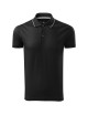 Adler MALFINIPREMIUM Herren-Poloshirt Grand 259, schwarze Logo-Stickerei