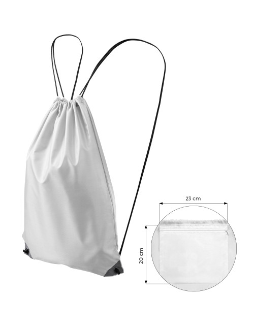 Gymsack unisex/kids energy 912 white Adler Malfini