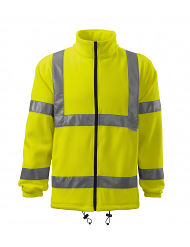 Polar unisex hv fleece jacket 5v1 żółty odblaskowy Adler Rimeck