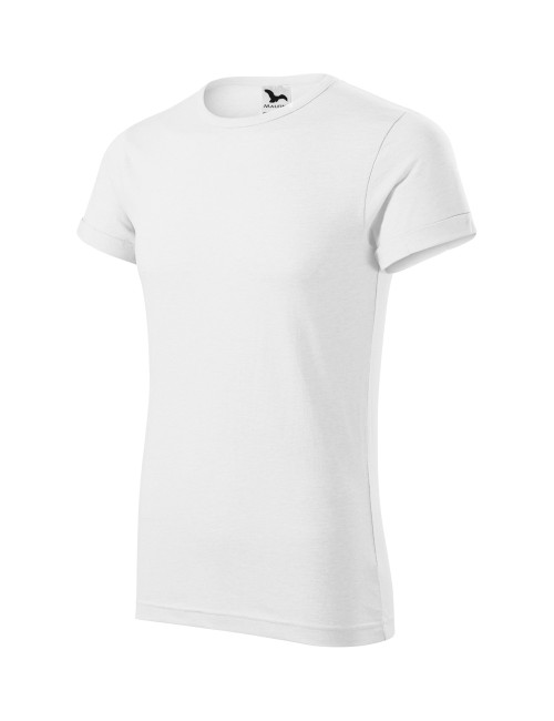 Adler MALFINI Men`s T-shirt Fusion 163 white embroidery marking the logo