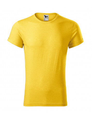 Men`s t-shirt fusion 163 yellow melange Adler Malfini