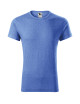 Adler MALFINI Men`s T-shirt Fusion 163 blue melange clothing with logo