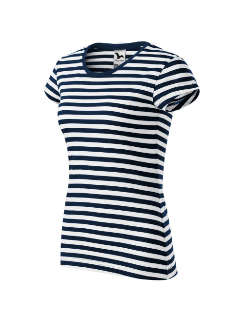 Adler MALFINI Damen Sailor 804 marineblaues Segel-T-Shirt mit Aufdruck
