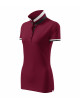 Ladies polo shirt collar up 257 garnet Adler Malfinipremium