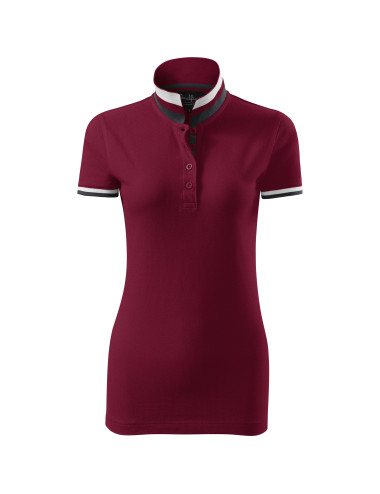 Koszulka polo damska collar up 257 garnet Adler Malfinipremium