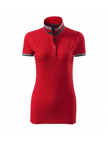 Damen-Poloshirt „Collar Up 257 Formula Red“ von Adler Malfinipremium