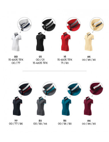 Damen-Poloshirt „Collar Up 257 Formula Red“ von Adler Malfinipremium