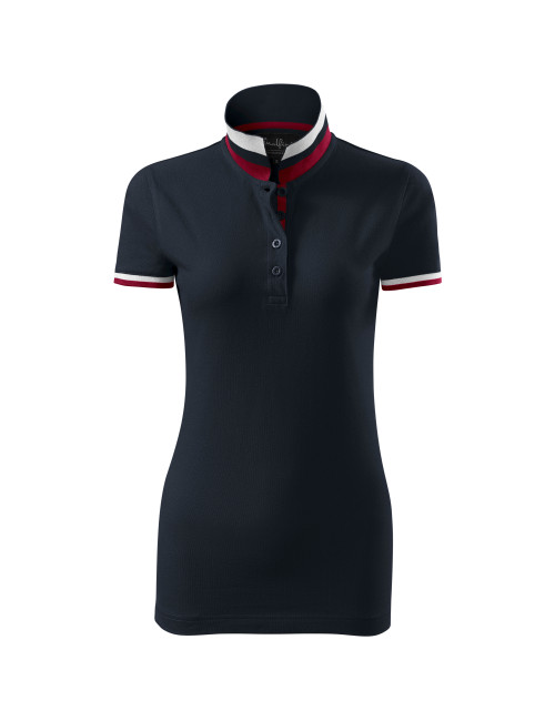 Damen-Poloshirt mit Stehkragen 257 Dunkelblau Adler Malfinipremium