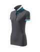 Koszulka polo damska collar up 257 light anthracite Adler Malfinipremium