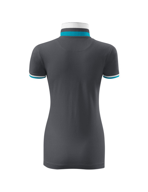 Koszulka polo damska collar up 257 light anthracite Adler Malfinipremium