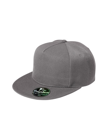 Unisex Rap Cap 5p 301 grau-schwarz meliert Adler Malfini