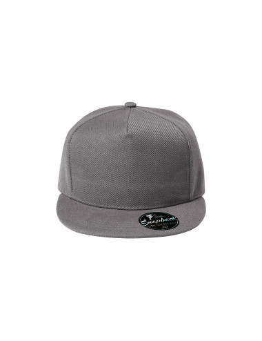 Unisex cap rap 5p 301 gray-black melange Adler Malfini