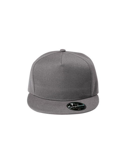 Unisex cap rap 5p 301 gray-black melange Adler Malfini