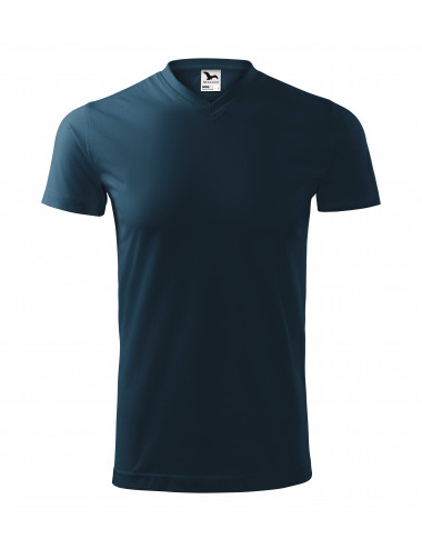 Unisex-T-Shirt mit schwerem V-Ausschnitt 111 Marineblau Adler Malfini