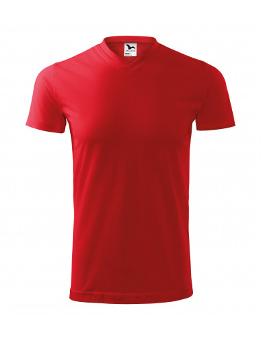 Unisex-T-Shirt mit schwerem V-Ausschnitt 111 rot Adler Malfini