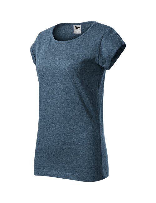 Damen Fusion T-Shirt 164 Dark Denim Melange Adler Malfini