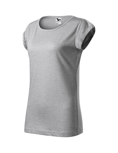Damen Fusion T-Shirt 164 Silbermelange Adler Malfini