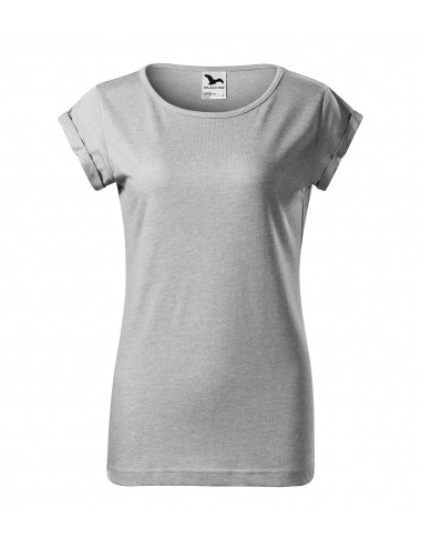 Damen Fusion T-Shirt 164 Silbermelange Adler Malfini