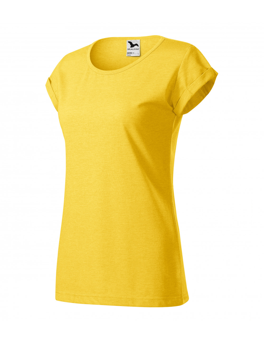 Women`s t-shirt fusion 164 yellow melange Adler Malfini
