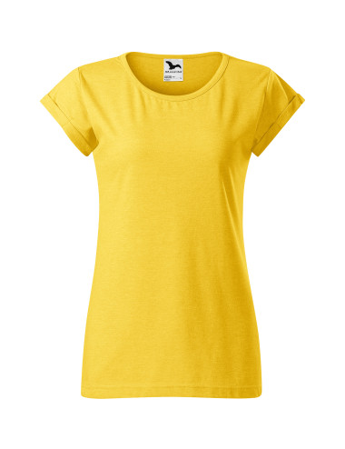 Women`s t-shirt fusion 164 yellow melange Adler Malfini