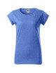 Adler MALFINI Women`s T-shirt Fusion 164 blue melange with embroidery, logo