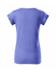 2Damen-Fusion-T-Shirt 164 blau meliert Adler Malfini