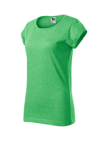 Damen-Fusion-T-Shirt 164 grün meliert Adler Malfini
