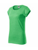 2Women`s t-shirt fusion 164 green melange Adler Malfini