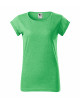 2Women`s t-shirt fusion 164 green melange Adler Malfini