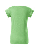 2Women`s t-shirt fusion 164 green melange Adler Malfini