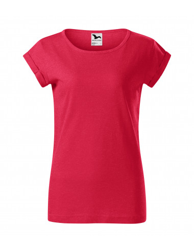 Women`s t-shirt fusion 164 red melange Adler Malfini