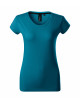 2Exklusives 154 benzinblaues Adler Malfinipremium T-Shirt für Damen