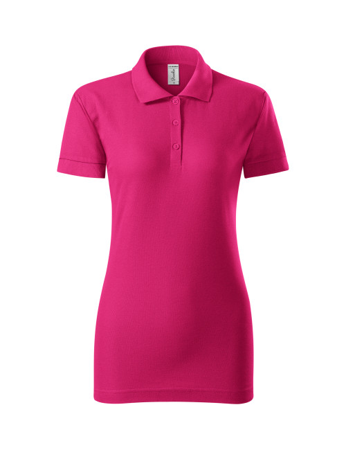 Adler PICCOLIO Koszulka polo damska Joy P22 czerwień purpurowa haft logo