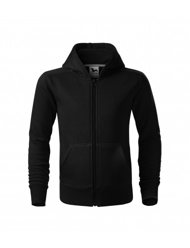 Children`s sweatshirt trendy zipper 412 black Adler Malfini